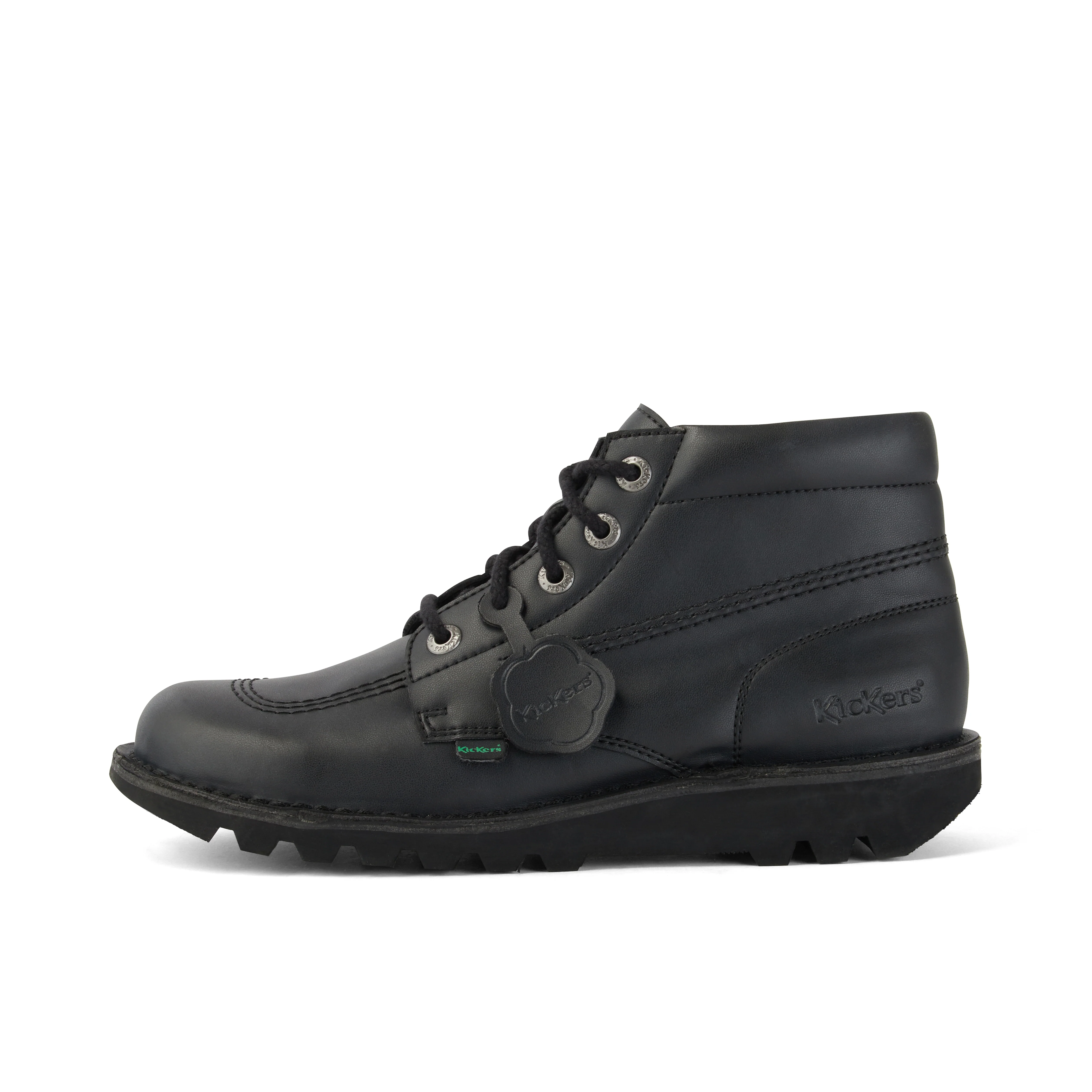 Youth Unisex Kick Hi Leather Alternative Black